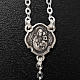 Ghirelli rosary, St. Joseph black glass 4x6mm s4