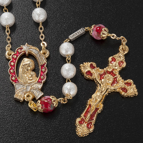 Ghirelli rosary beads in Bohemia opaque crystal 8 cm 2