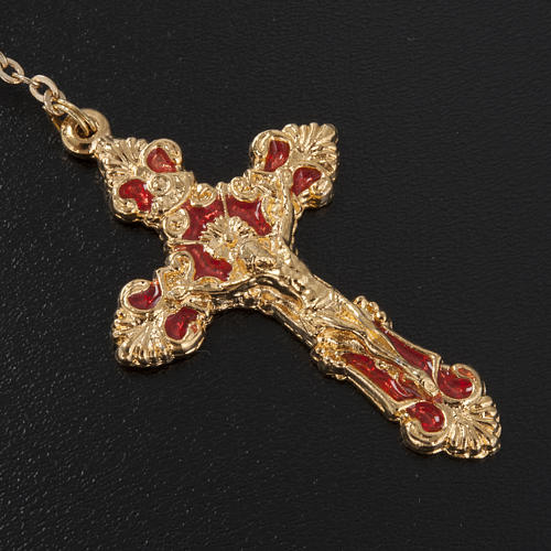 Ghirelli rosary beads in Bohemia opaque crystal 8 cm 3