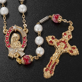 Ghirelli rosary beads in Bohemia opaque crystal 8 cm