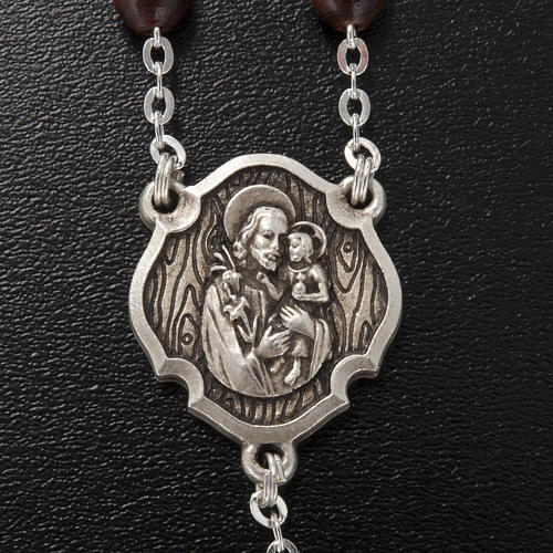 Ghirelli rosary, St. Joseph with baby 6x8mm 4