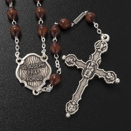 Ghirelli rosary, St. Joseph with baby 6x8mm 5