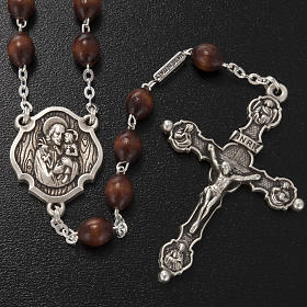 Ghirelli rosary, St. Joseph with baby 6x8mm