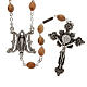 Ghirelli rosary, olive wood Marian symbol 5x7mm s1