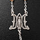 Ghirelli rosary, olive wood Marian symbol 5x7mm s4