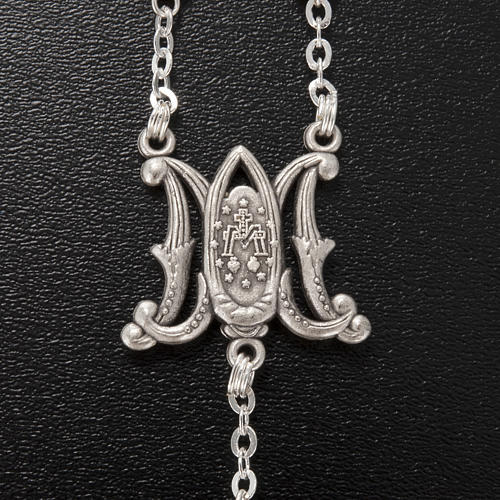 Ghirelli rosary, olive wood Marian symbol 5x7mm 5