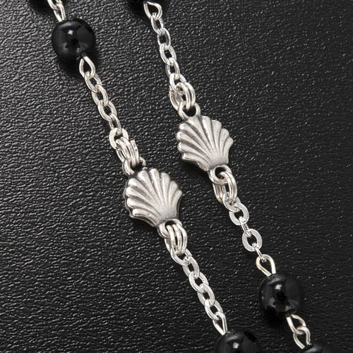 Terço Ghirelli vidro Boémia Batismo 6 mm 6