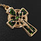 Ghirelli rosary, Knock, in green semi-crystal 7mm s3