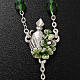 Ghirelli rosary, Saint Patrick green glass 7mm s5
