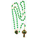 Chapelet Ghirelli bois St Patrick verre vert 7mm s4