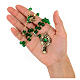 Ghirelli rosary, Saint Patrick green glass 7mm s7