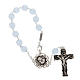 Ghirelli single-decade rosary, glass with Our Lady and baby 8mm s1