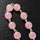 Ghirelli single-decade rosary, pink glass with Our Lady and baby s3