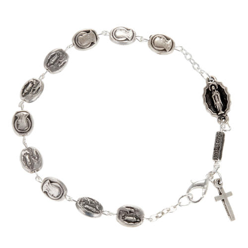 Ghirelli single-decade bracelet, Our Lady of Lourdes 6x8mm 1