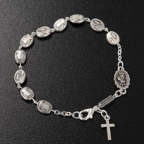 Ghirelli single-decade bracelet, Our Lady of Lourdes 6x8mm 2