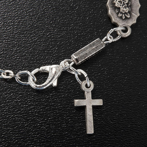 Ghirelli single-decade bracelet, Our Lady of Lourdes 6x8mm 3