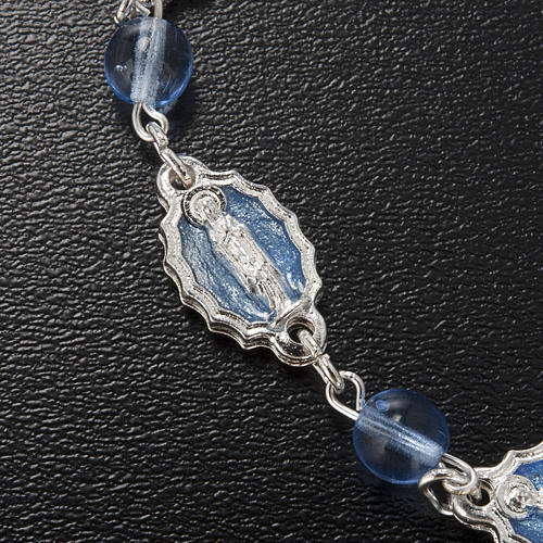Bracelet dizainier Ghirelli Lourdes verre bleu 3