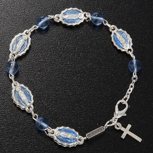 Bransoletka dziesiątka Ghirelli Guadalupe szkło błękitne 2