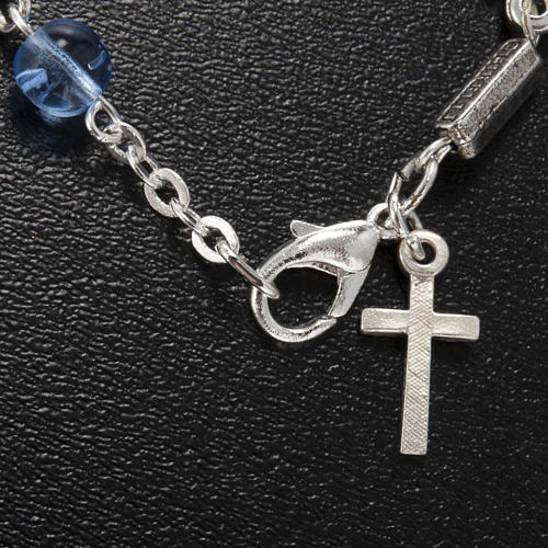 Bransoletka dziesiątka Ghirelli Guadalupe szkło błękitne 5