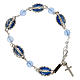 Pulseira dezena Ghirelli Guadalupe vidro azul s1