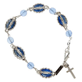 Ghirelli single-decade bracelet, Our Lady of Guadalupe glass
