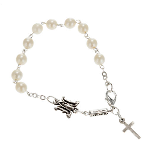 Ghirelli prayer bracelet Bohemia white glass 1