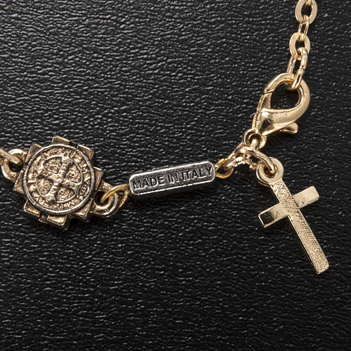 Ghirelli prayer bracelet Saint Benedict, glass 3