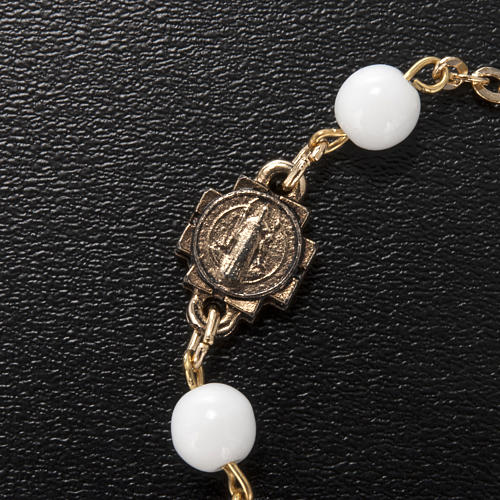 Ghirelli prayer bracelet Saint Benedict, glass 5
