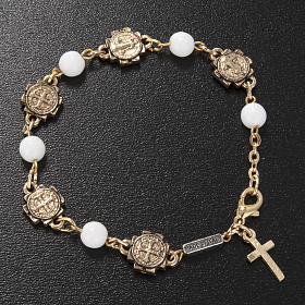 Ghirelli prayer bracelet Saint Benedict, glass