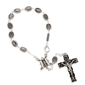 Rosari Ghirelli Collection: Decina Ghirelli Miracolosa argentato 6x8 mm
