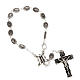 Ghirelli one-decade silver rosary, Miraculous 6x8mm s1