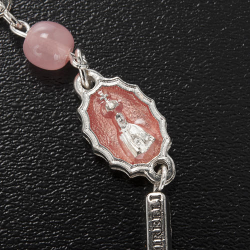 Bracciale Ghirelli Madonna di Fatima vetro rosa 3