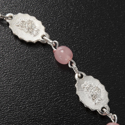 Bracciale Ghirelli Madonna di Fatima vetro rosa 4
