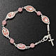 Ghirelli bracelet, Our Lady of Fatima, pink glass s2