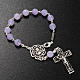 Ghirelli single-decade rosary in lilac glass 8mm s3
