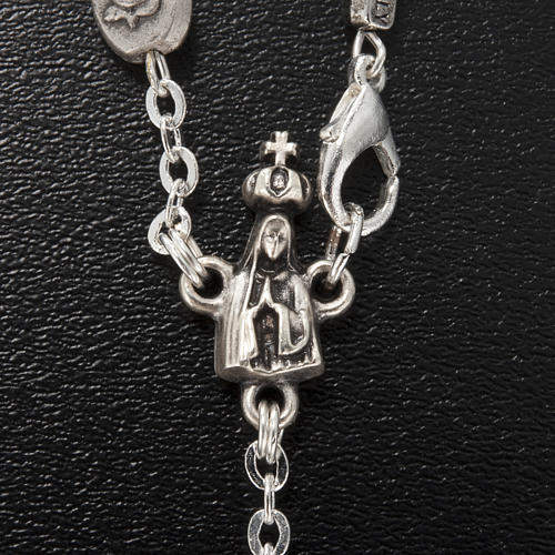 Ghirelli single-decade rosary, Our Lady of Fatima in brass, 6x8m 5