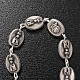 Ghirelli single-decade rosary, Our Lady of Fatima in brass, 6x8m s6