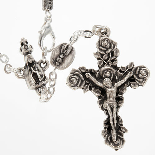 Ghirelli single-decade rosary, Our Lady of Fatima in brass, 6x8m 2