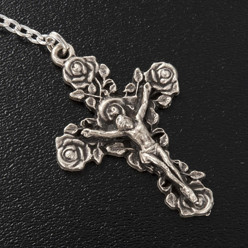 Ghirelli single-decade rosary, Our Lady of Fatima in brass, 6x8m 4