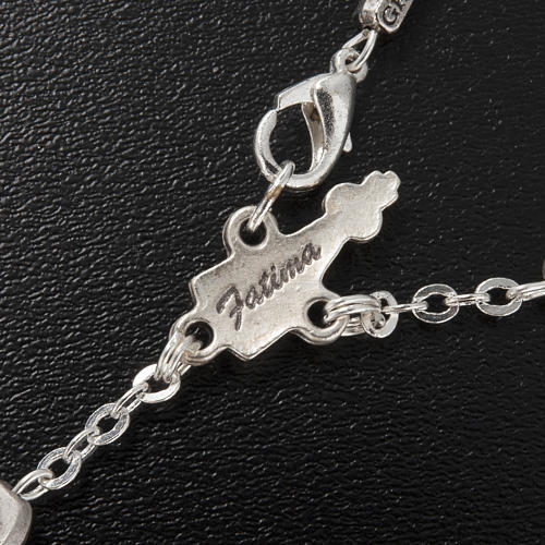 Ghirelli single-decade rosary, Our Lady of Fatima in brass, 6x8m 7