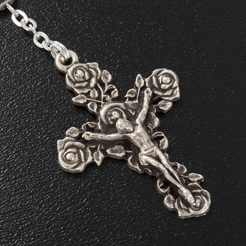 Ghirelli single-decade rosary, Saint Teresa in brass, 6x8mm 3