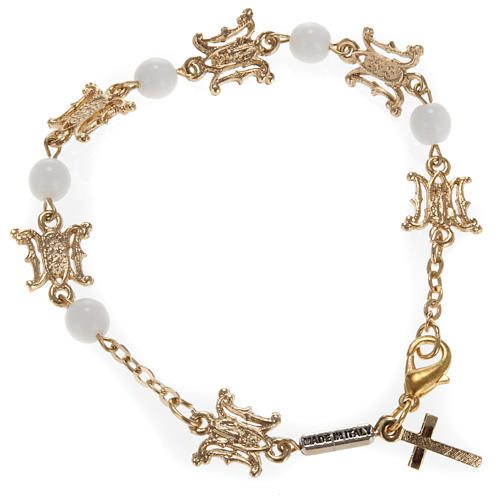 Ghirelli bracelet in Marian white glass 1