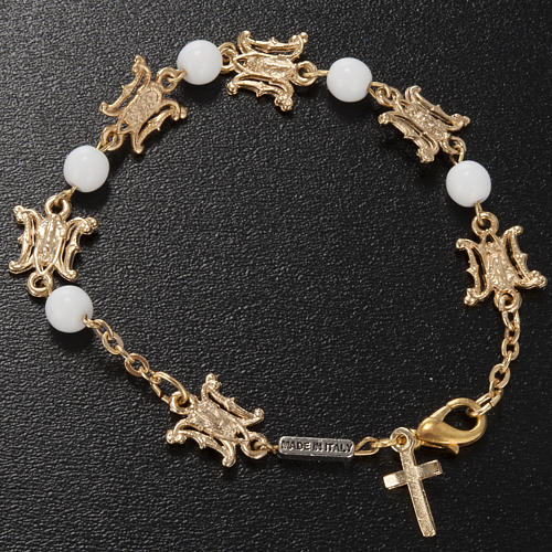 Ghirelli bracelet in Marian white glass 2
