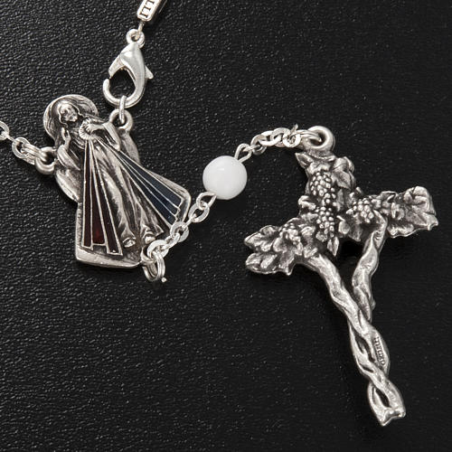 Ghirelli single-decade rosary, red Bohemia glass 6mm 4