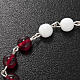 Ghirelli single-decade rosary, red Bohemia glass 6mm s5