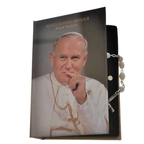 Ghirelli rosary in Bohemia glass, Pope John Paul II 4