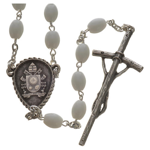 Ghirelli rosary in Bohemia glass, Pope Francis 2