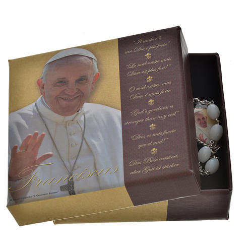 Rosario Ghirelli Papa Francesco vetro di Bohemia 4