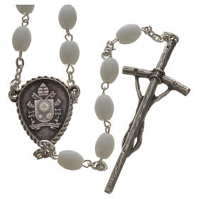 Ghirelli rosary in Bohemia glass, Pope Francis