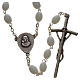 Ghirelli rosary in white Bohemia glass, Benedict XVI s2